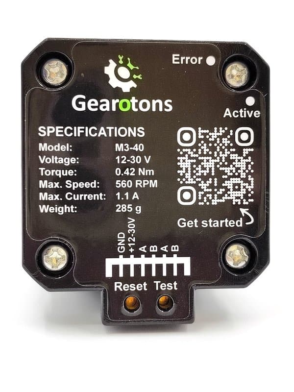 Motor Back with LEDs and Buttons